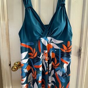 Marysia Swim Teal and Orange Bikini